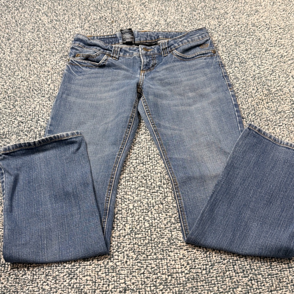 Harley-Davidson Womens Blue Bootcut Denim Jeans Size 6 Medium Wash Biker
